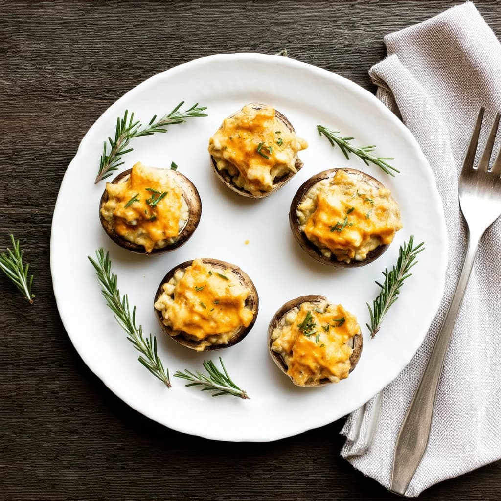 Cheese Herb Stuffed Mushrooms Recipe Kit recipe