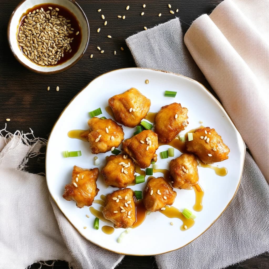 Golden Soy Chunk Teriyaki with Stir-Fried Vegetables recipe