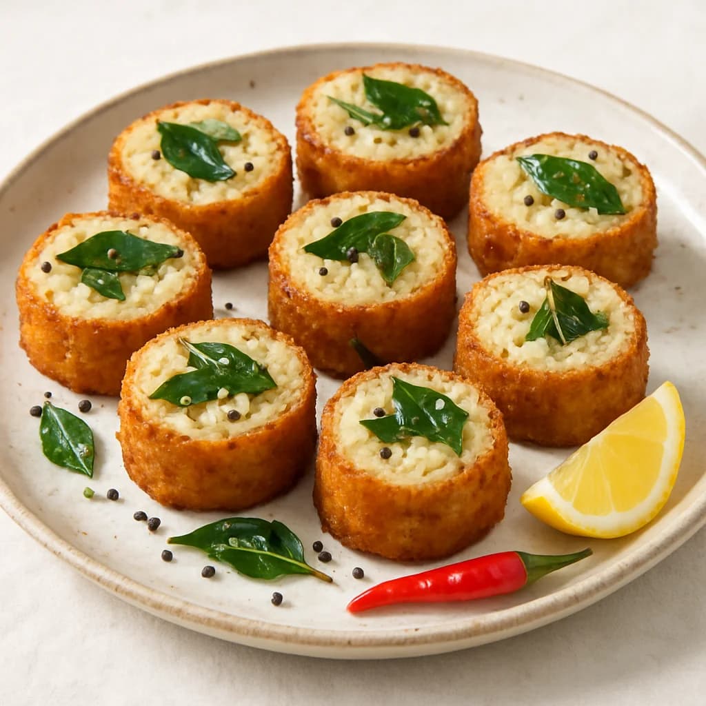 Air-Fried Pakhala Sushi Rolls recipe