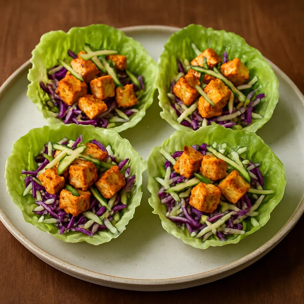 Bangkok Spiced Tofu Salad Cups recipe