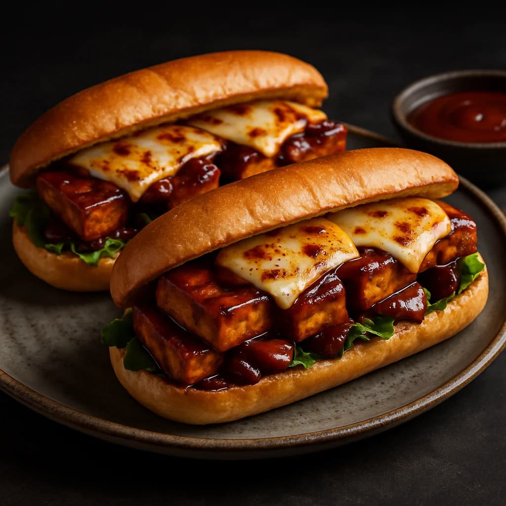 BBQ Pepper Jack Tofu Subs recipe