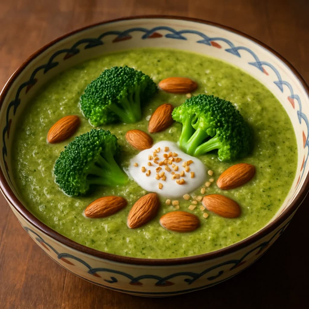 Broccoli almond soup recipe