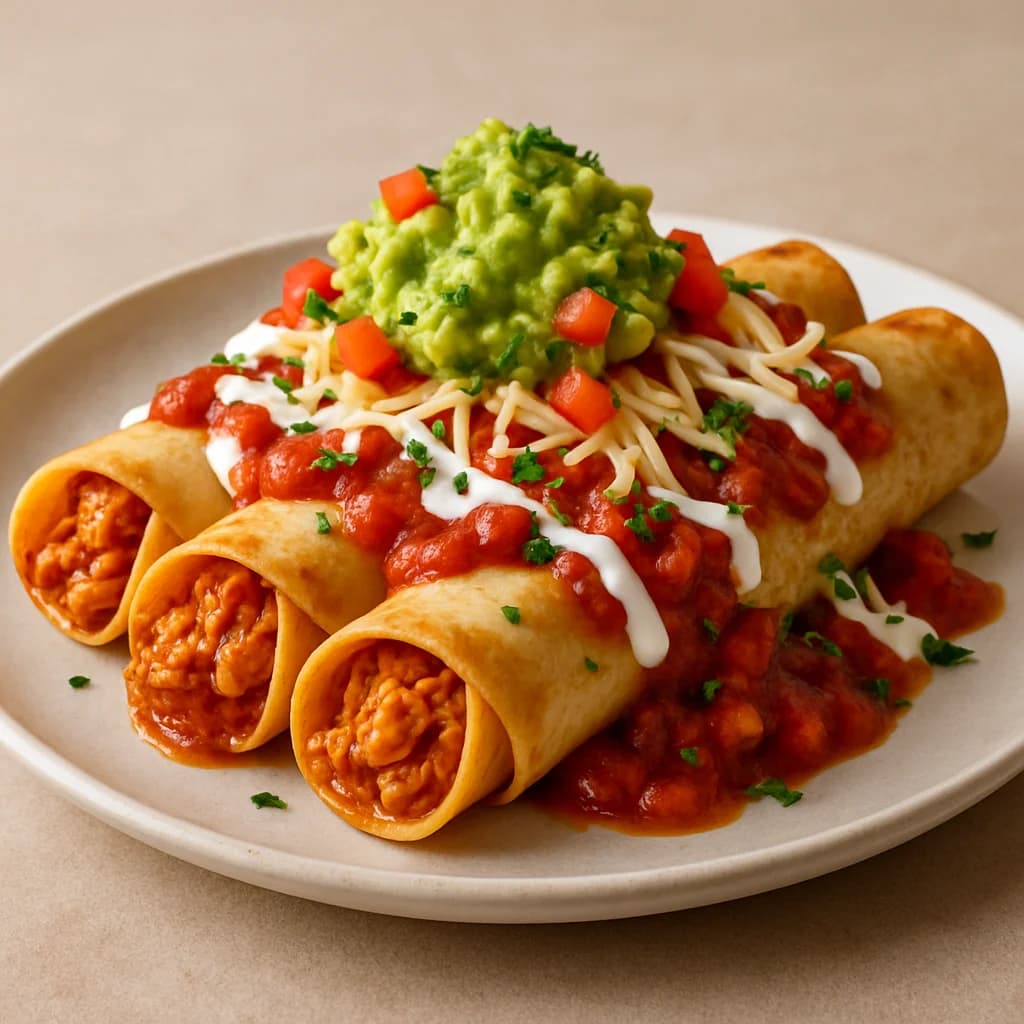 Chicken-Flautas Supreme recipe