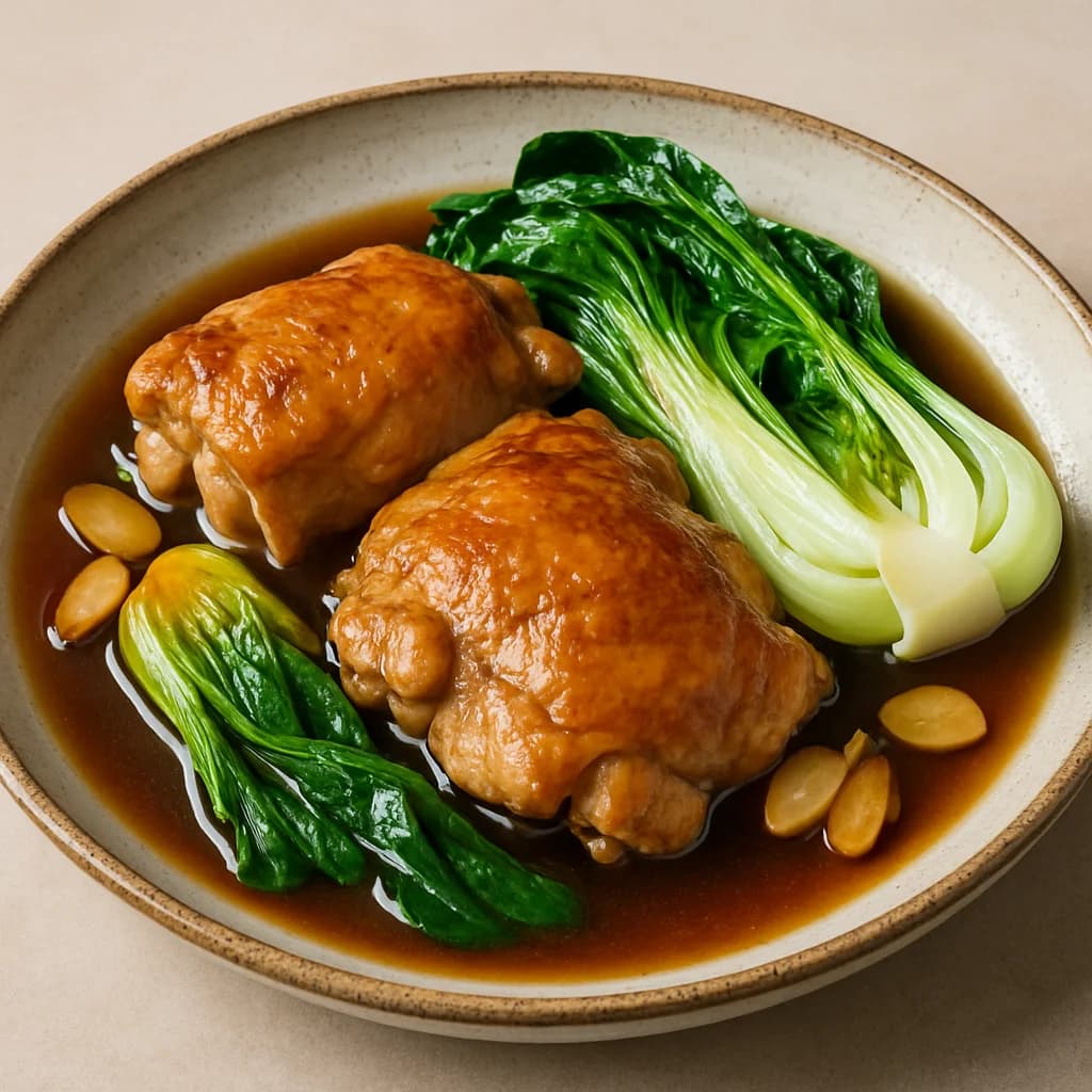 Chicken & Bok Choy in a Soy Broth recipe