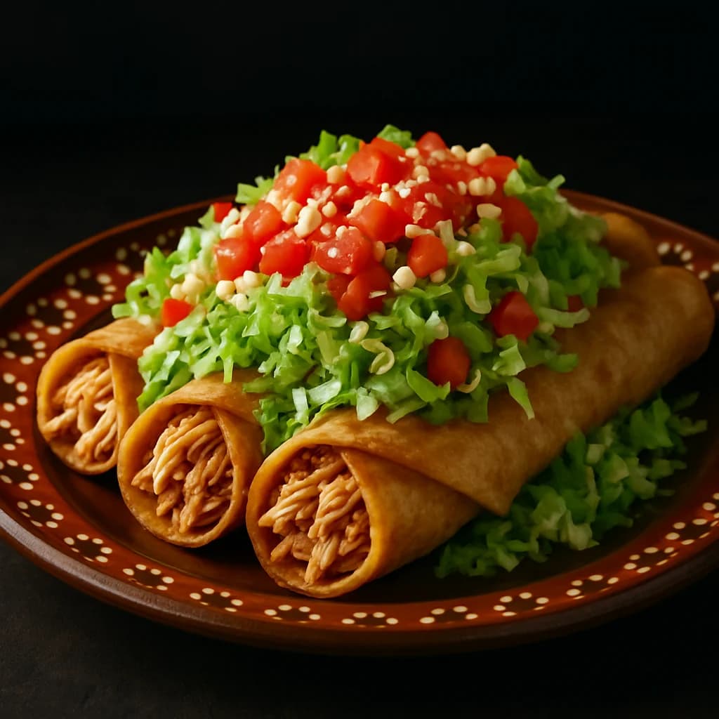 Chicken Flautas Supreme recipe