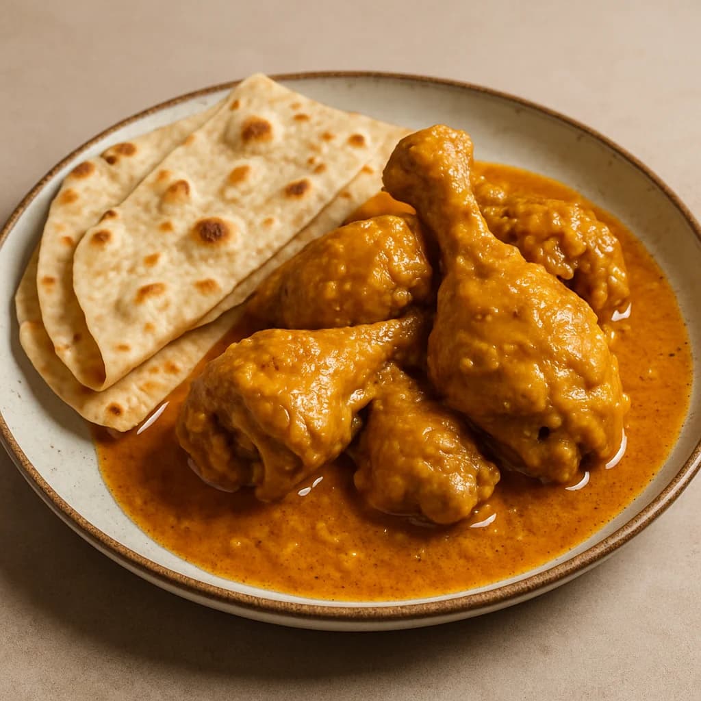 Chicken Korma with Roti recipe