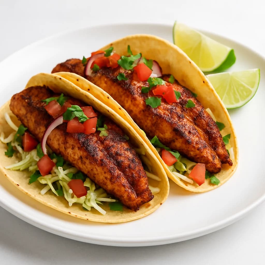 Chipotle Lime Grilled Fish Tacos recipe