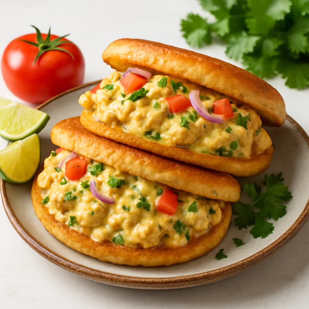 Creamy and cheesy chicken sandwiches recipe
