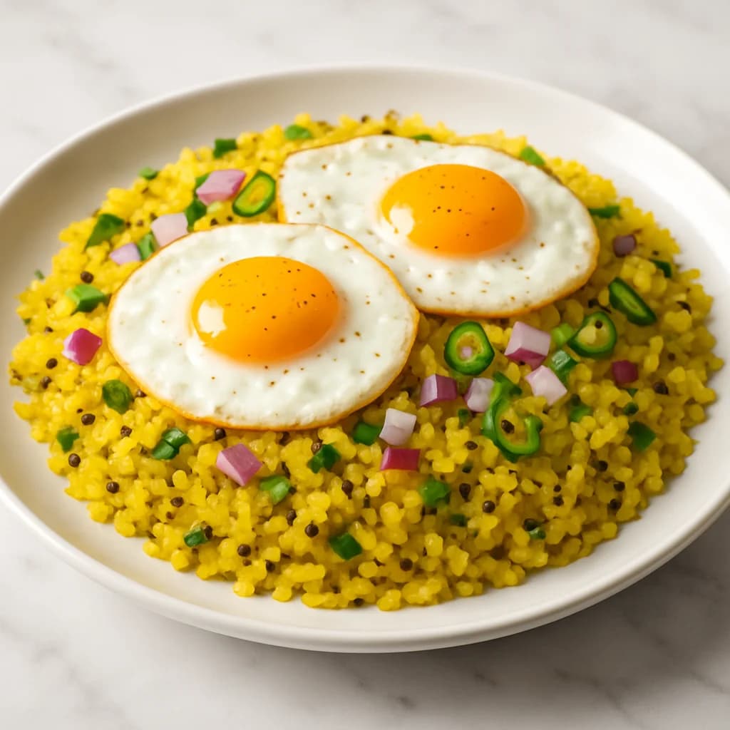 Egg Pohe recipe