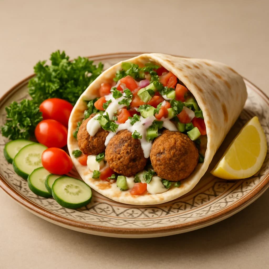 Falafel Wrap Recipe Kit recipe