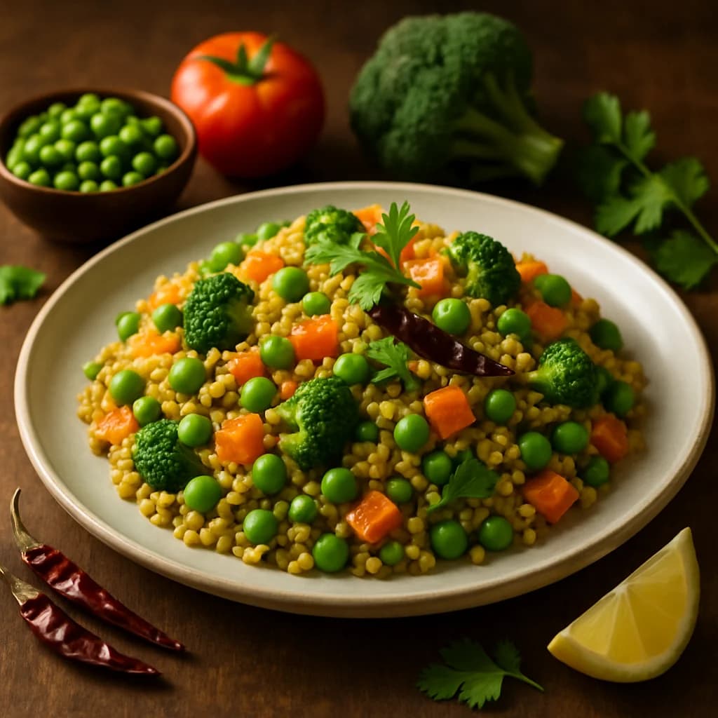 Flavored Millet and Vegetable Khichdi recipe