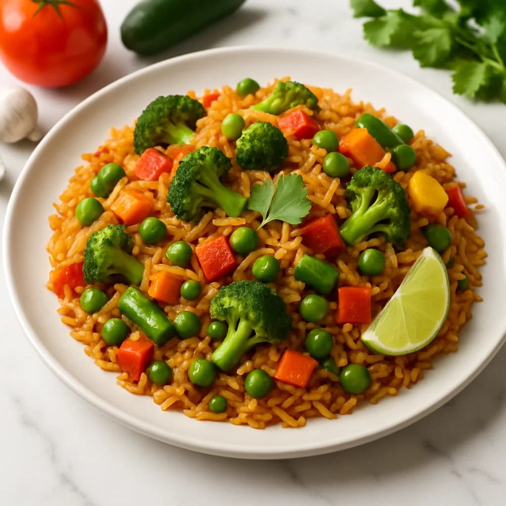 Flavored Vegetable Tawa Pulao recipe