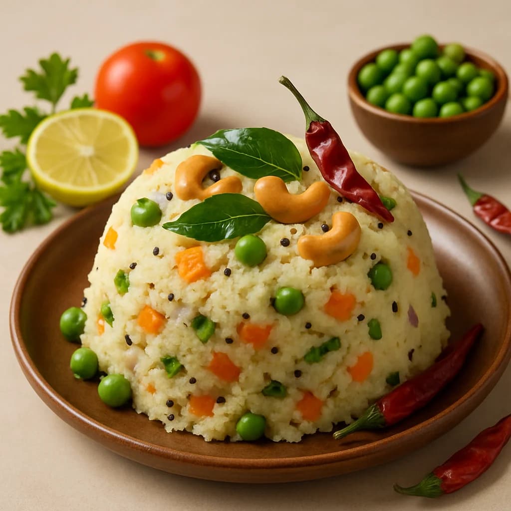 Fluffy South Indian Breakfast Upma recipe