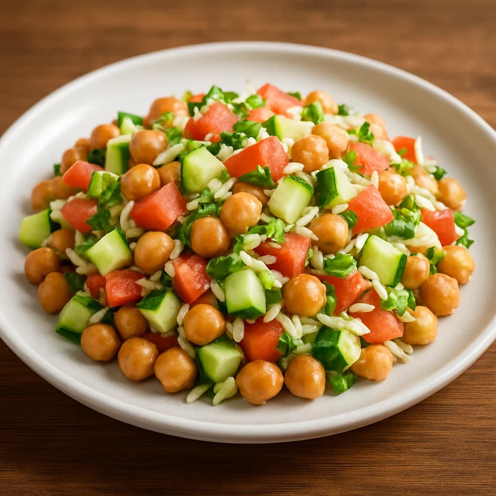 Garden Fresh Chickpea Chaat recipe