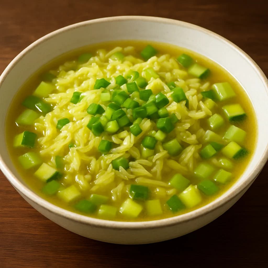 Garden Fresh Ginger Scallion Soup recipe