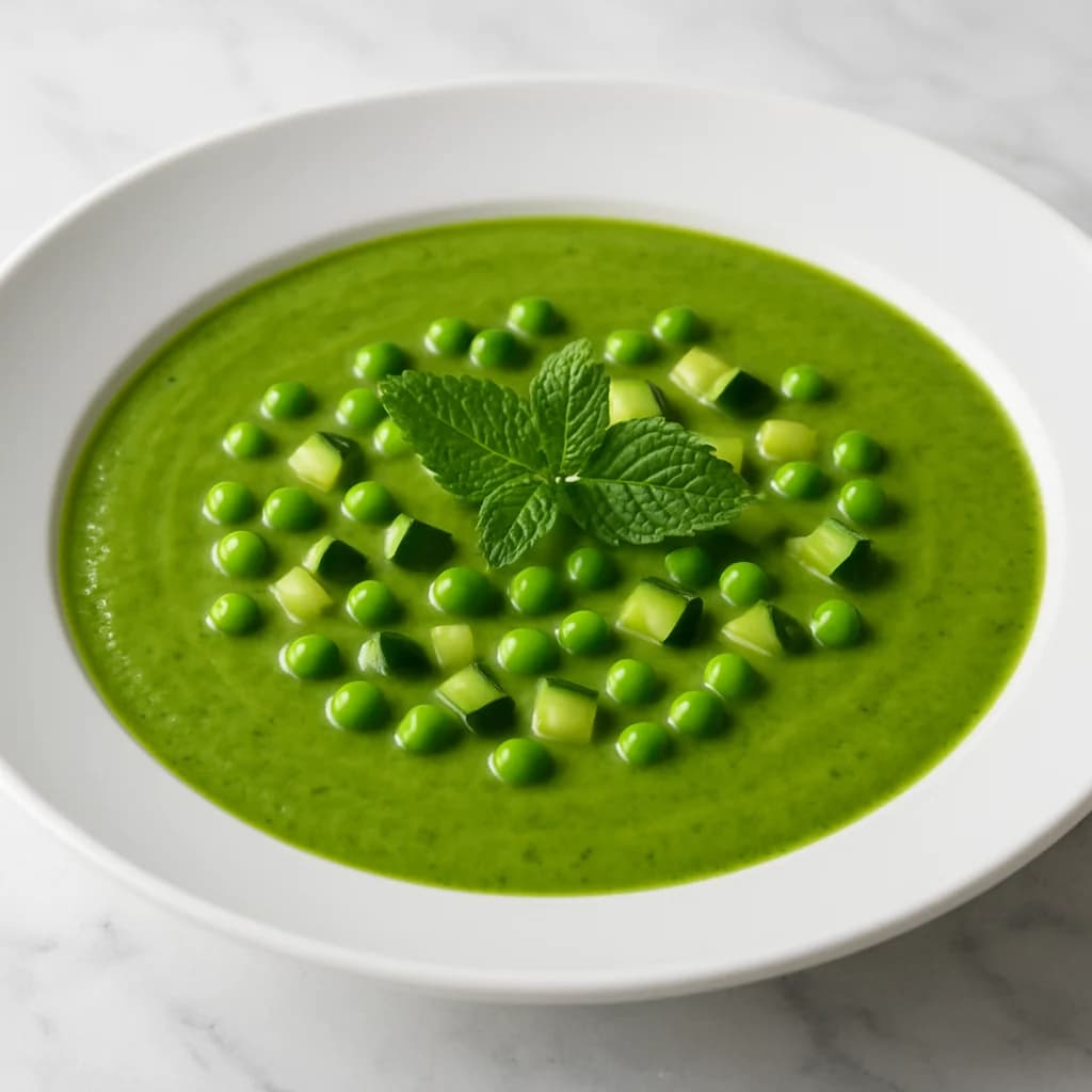 Garden Fresh Pea and Mint Soup recipe