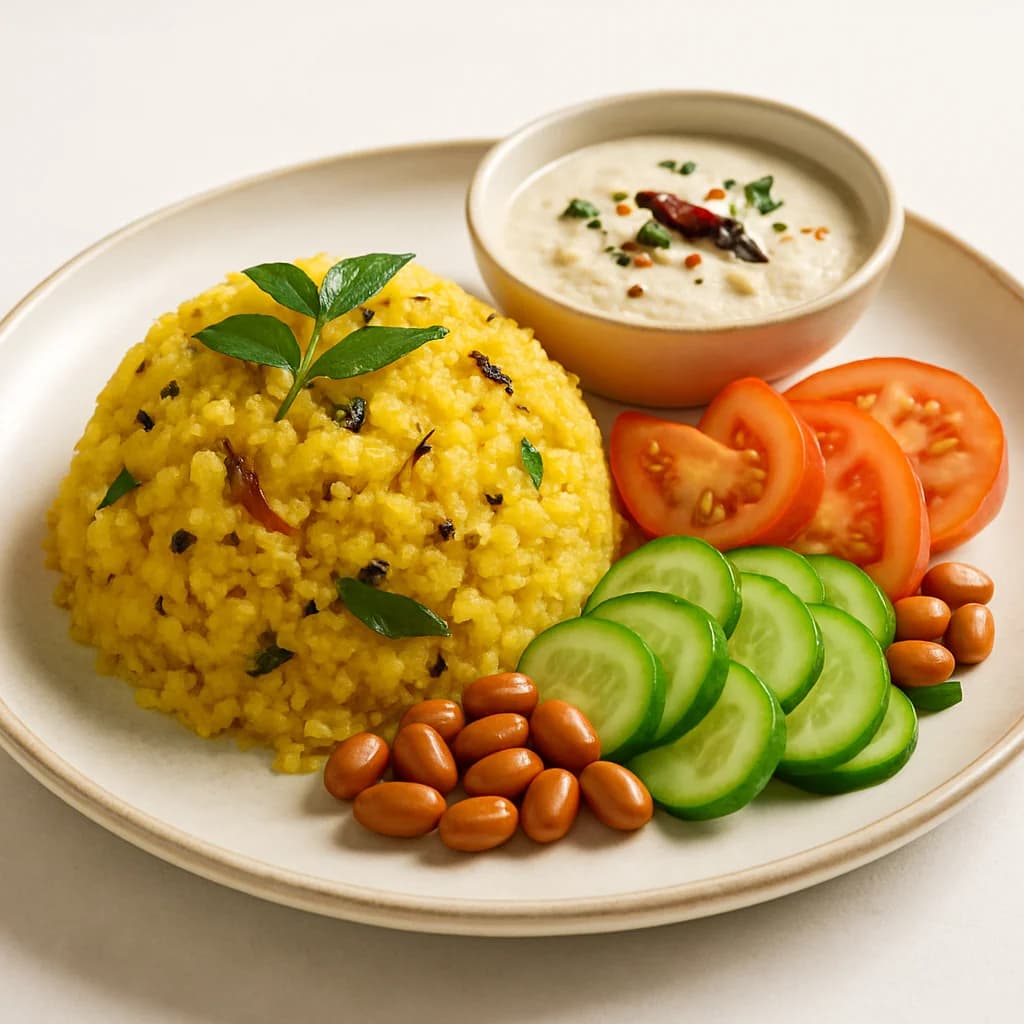 Golden South Indian Breakfast Bowl recipe