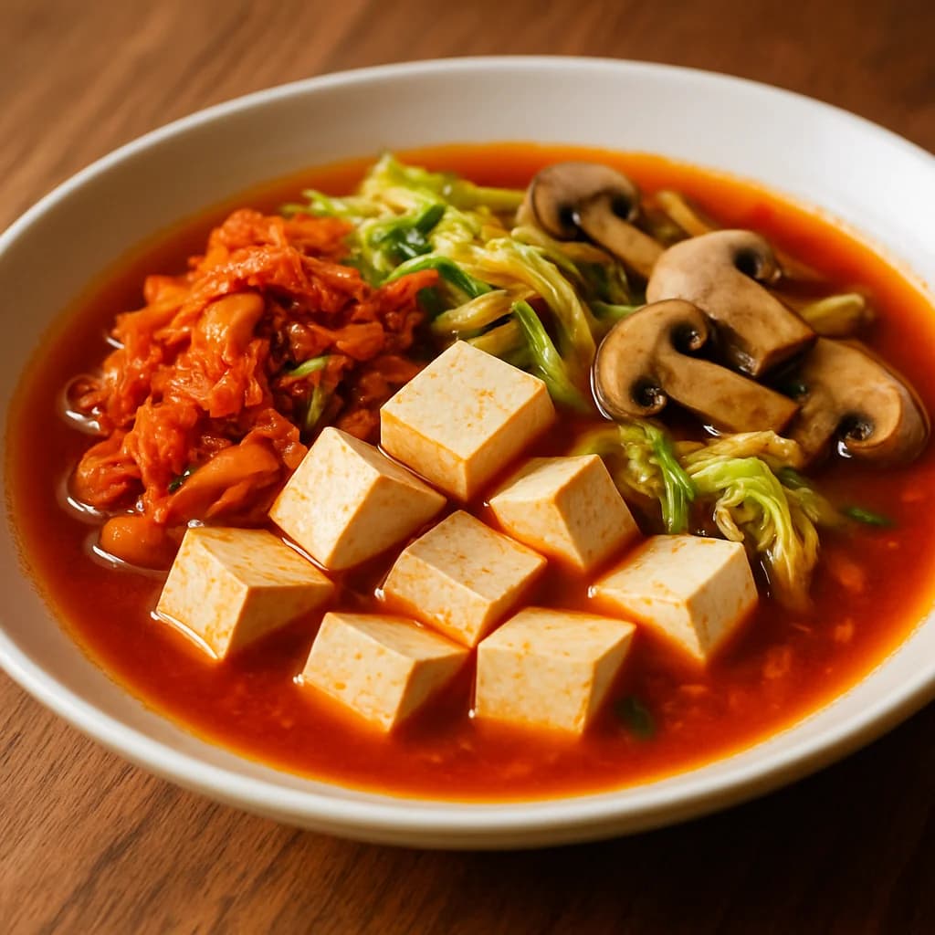 Hearty Korean Kimchi Tofu Soup recipe