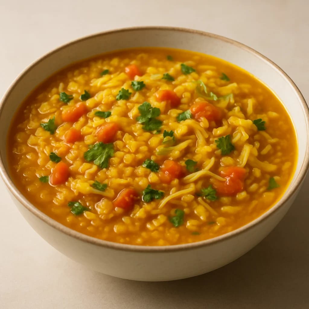 Hearty Masoor Dal Vegetable Soup recipe