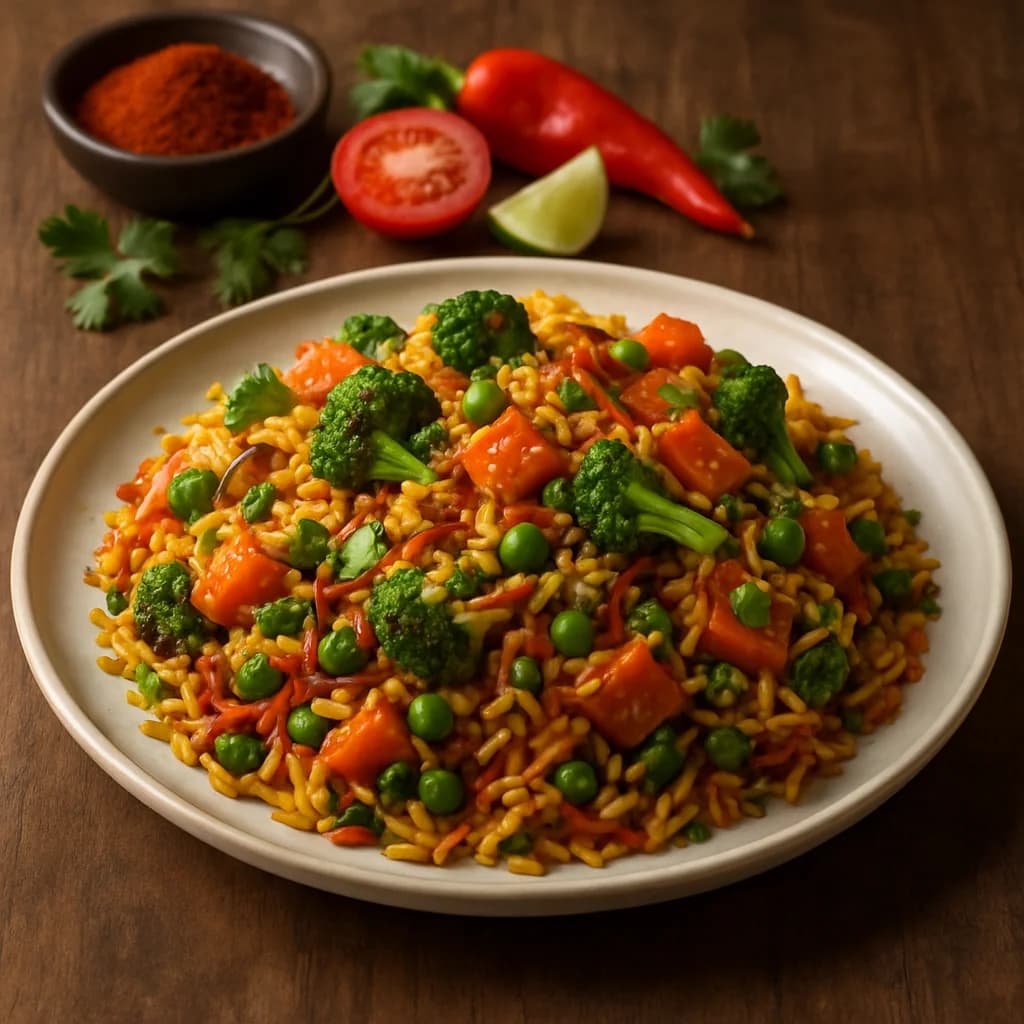 Hearty Vegetable Biryani Feast recipe