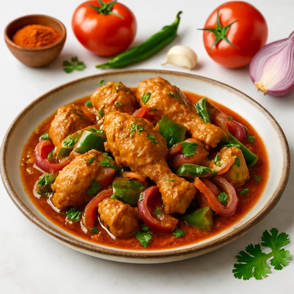 High-Protein Chicken Kadhai Curry recipe