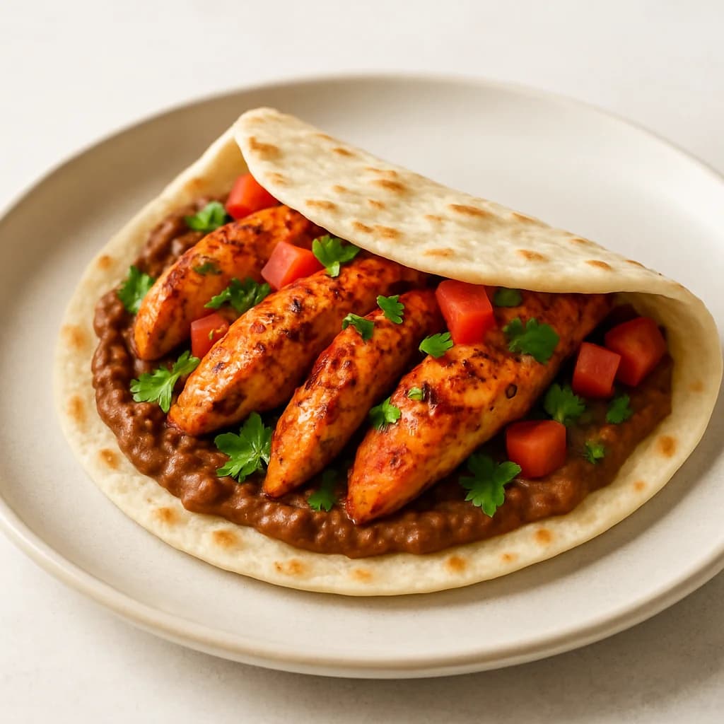 Honduran-Style Chicken Baleadas recipe