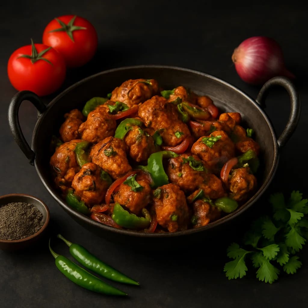 Kadhai Chicken Pepper Fry recipe