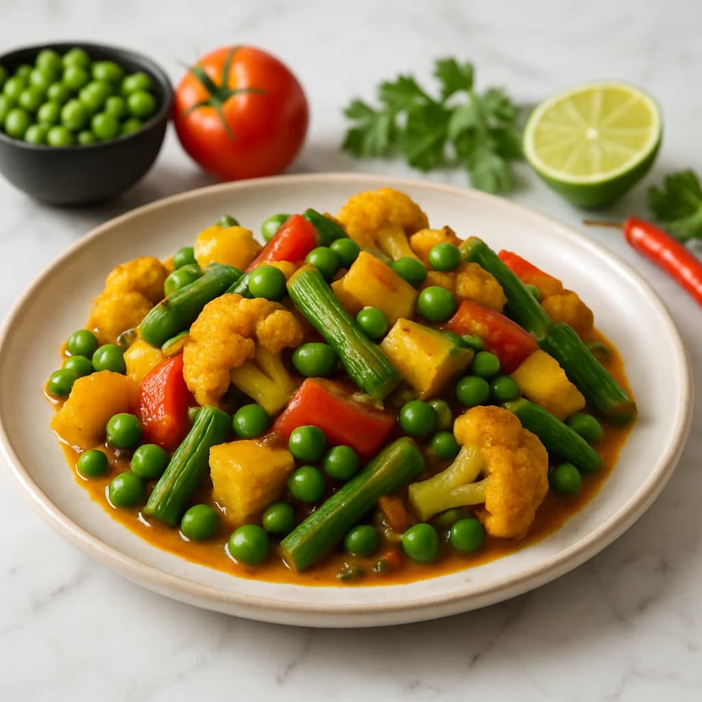 Kadhai Veggie Breakfast Medley recipe