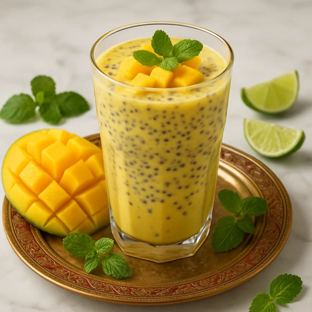 Mango Chia Iftar Cooler recipe