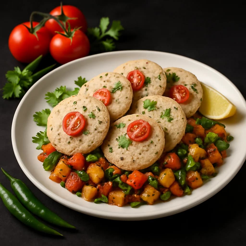 Multigrain Masala Idli Bowl recipe