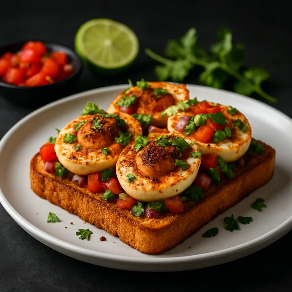 Peppered Egg Tikka Toast recipe