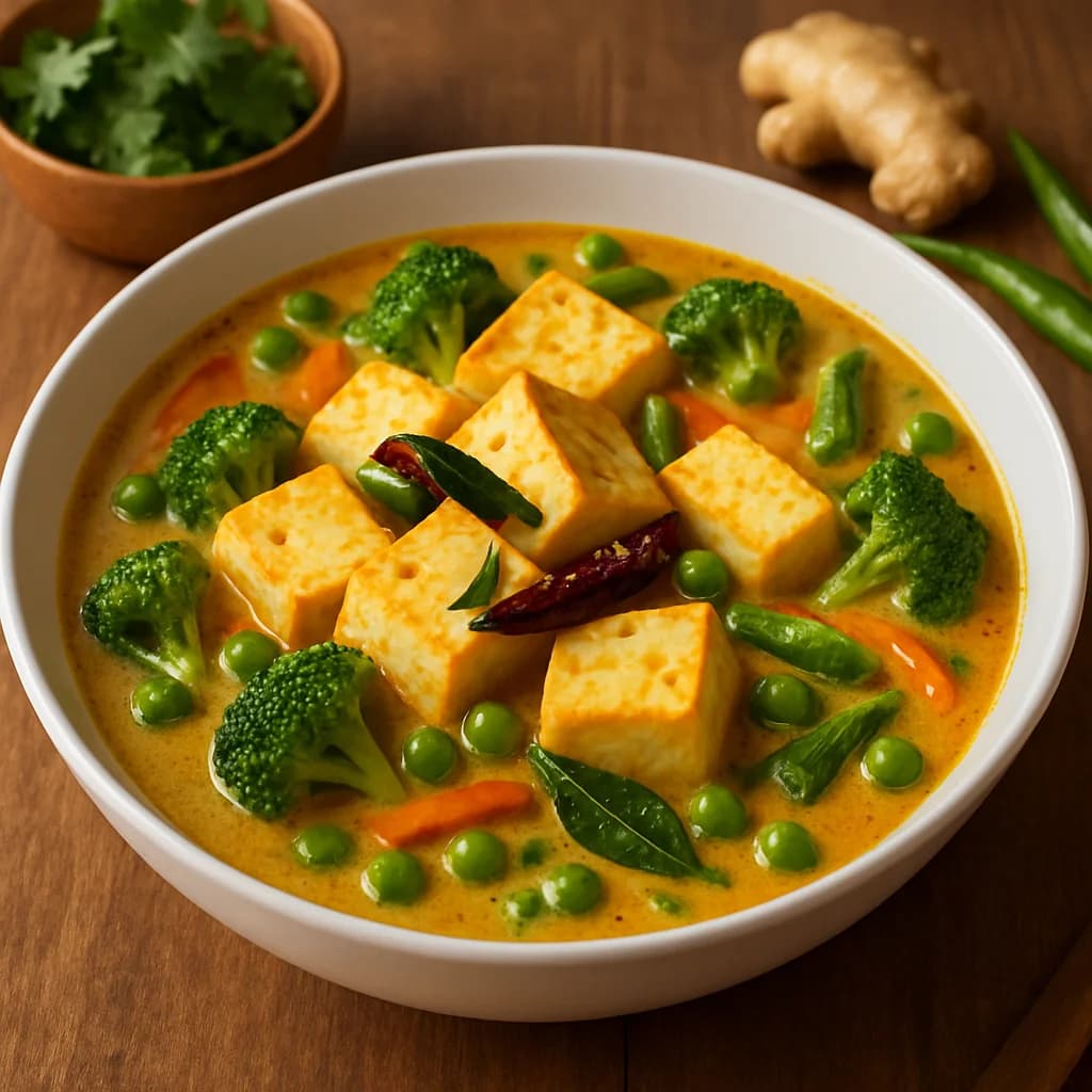 Protein-Rich South Indian Paneer Stew recipe