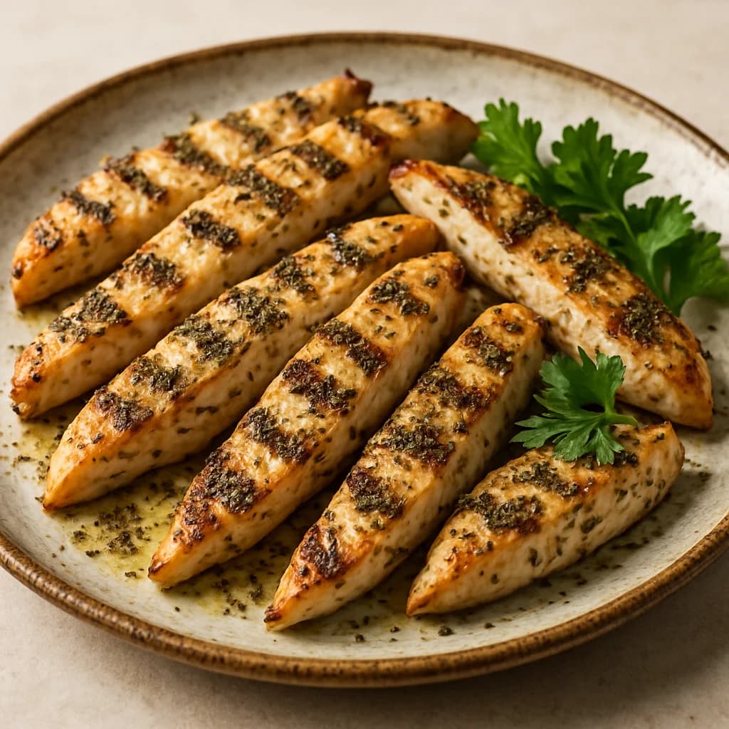 Roman Herb Grilled Chicken Strips recipe