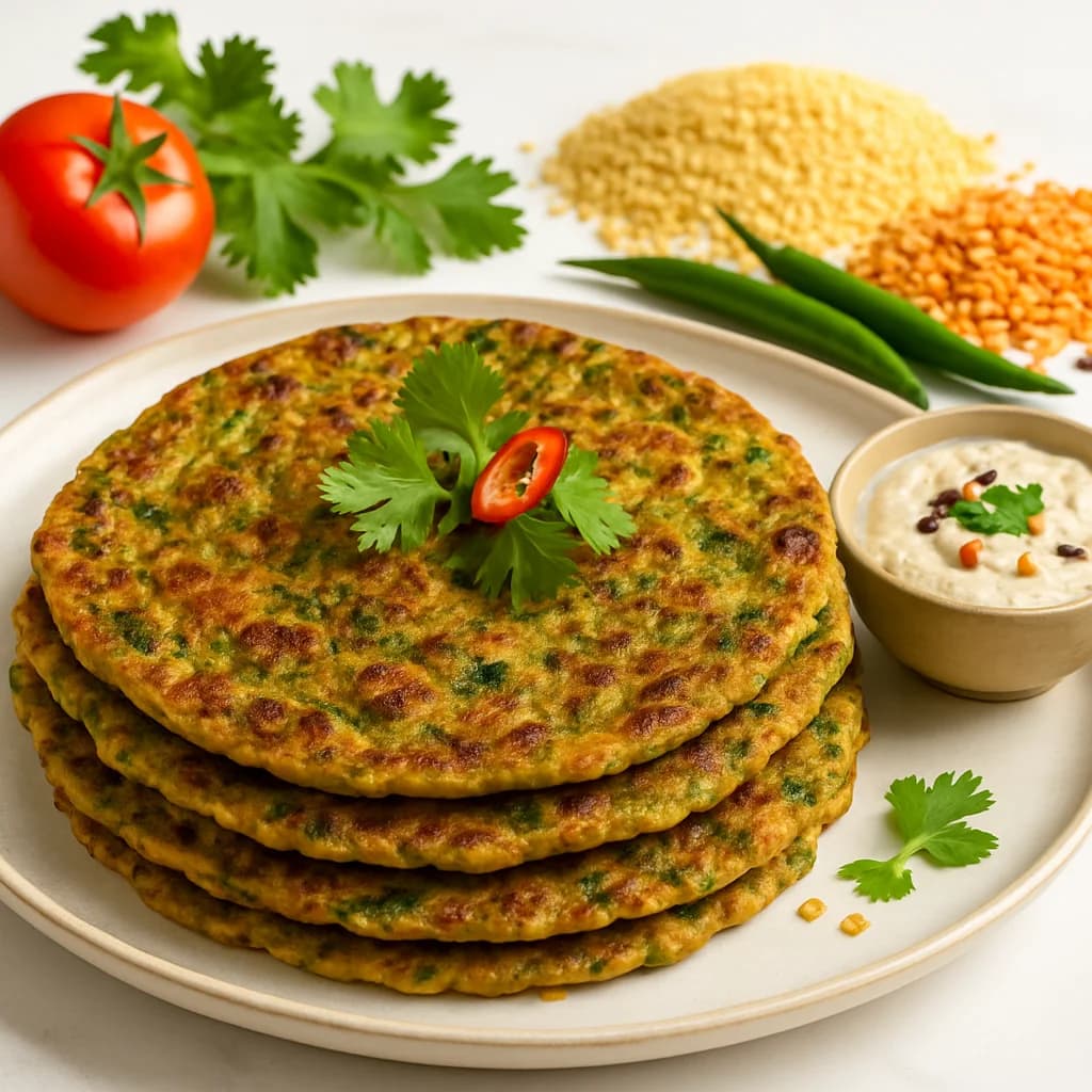 Savory Millet and Lentil Adai Pancakes recipe
