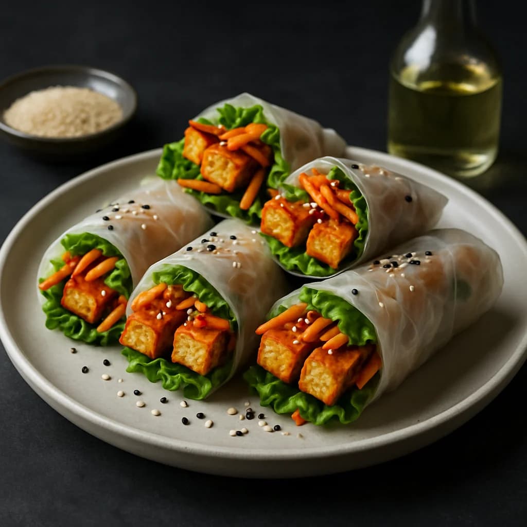 Seoul-Style Spicy Tofu Wraps recipe