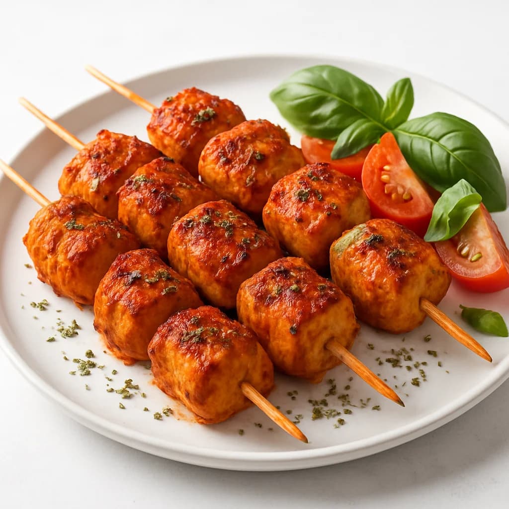 Smoky Roman Chicken Skewers recipe