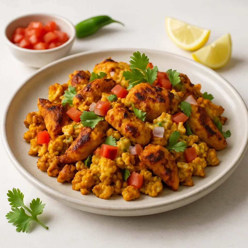 Smoky Tandoori Chicken Scramble recipe