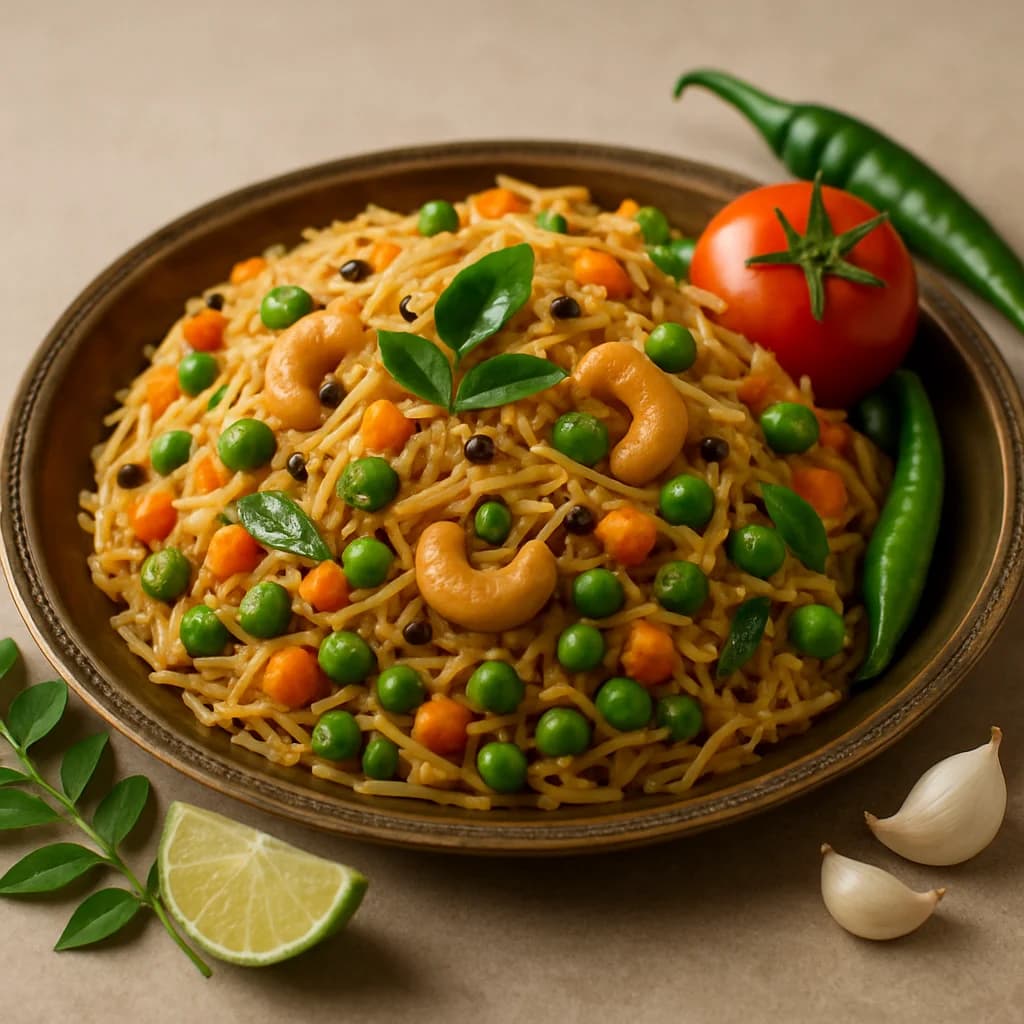 South Indian Vegetable Semiya Treat recipe