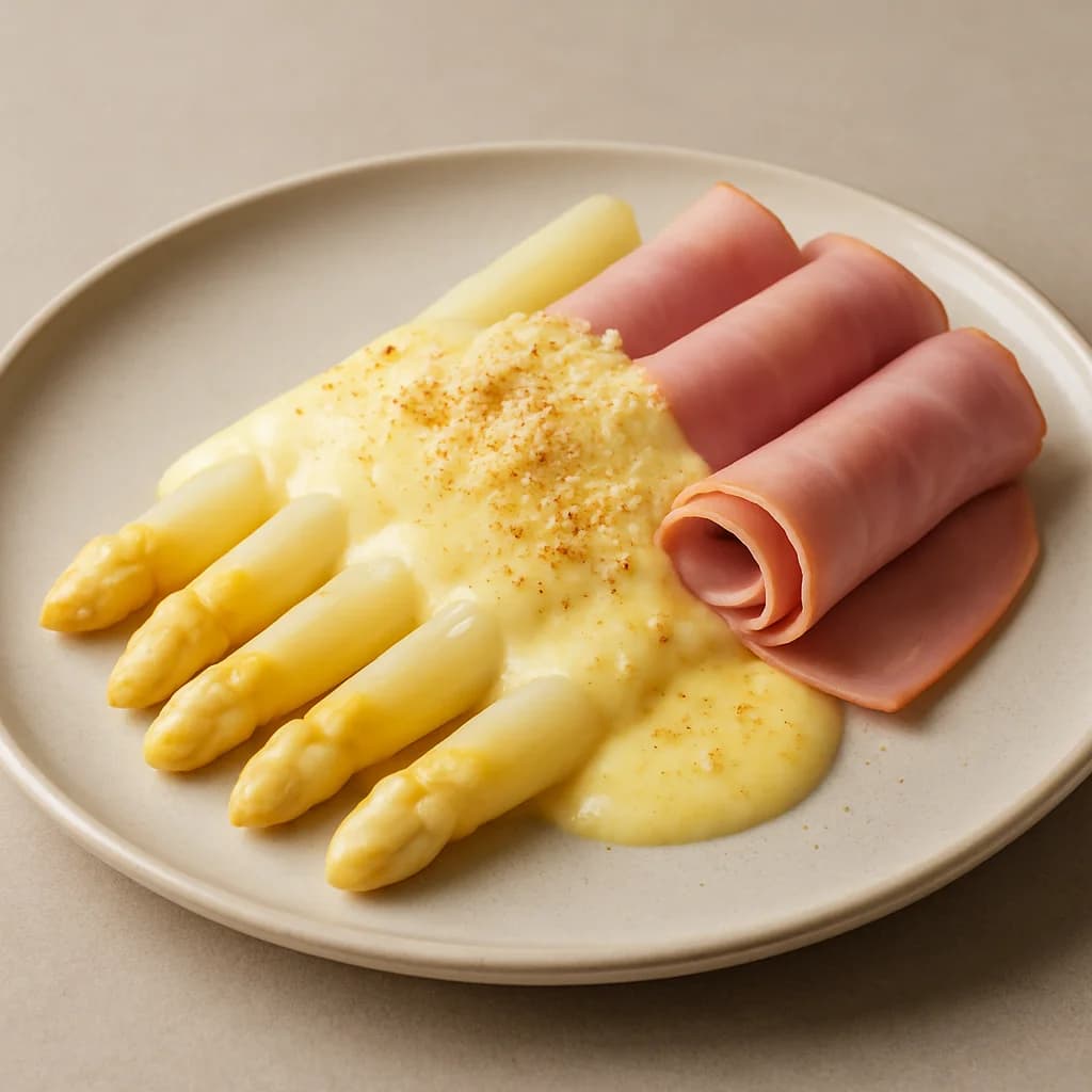 Spargel mit Schinken recipe