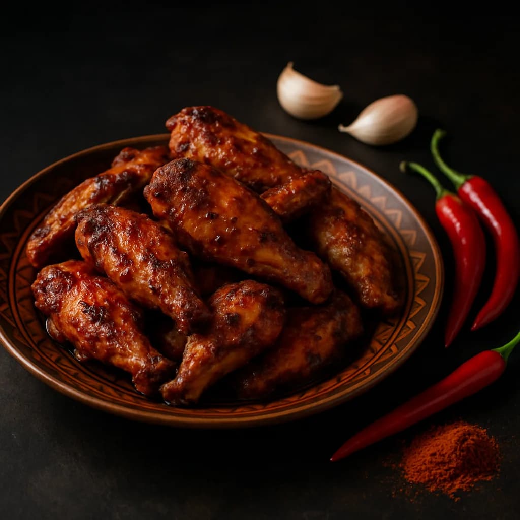 Spicy Peri-Peri Chicken Wings Halal recipe