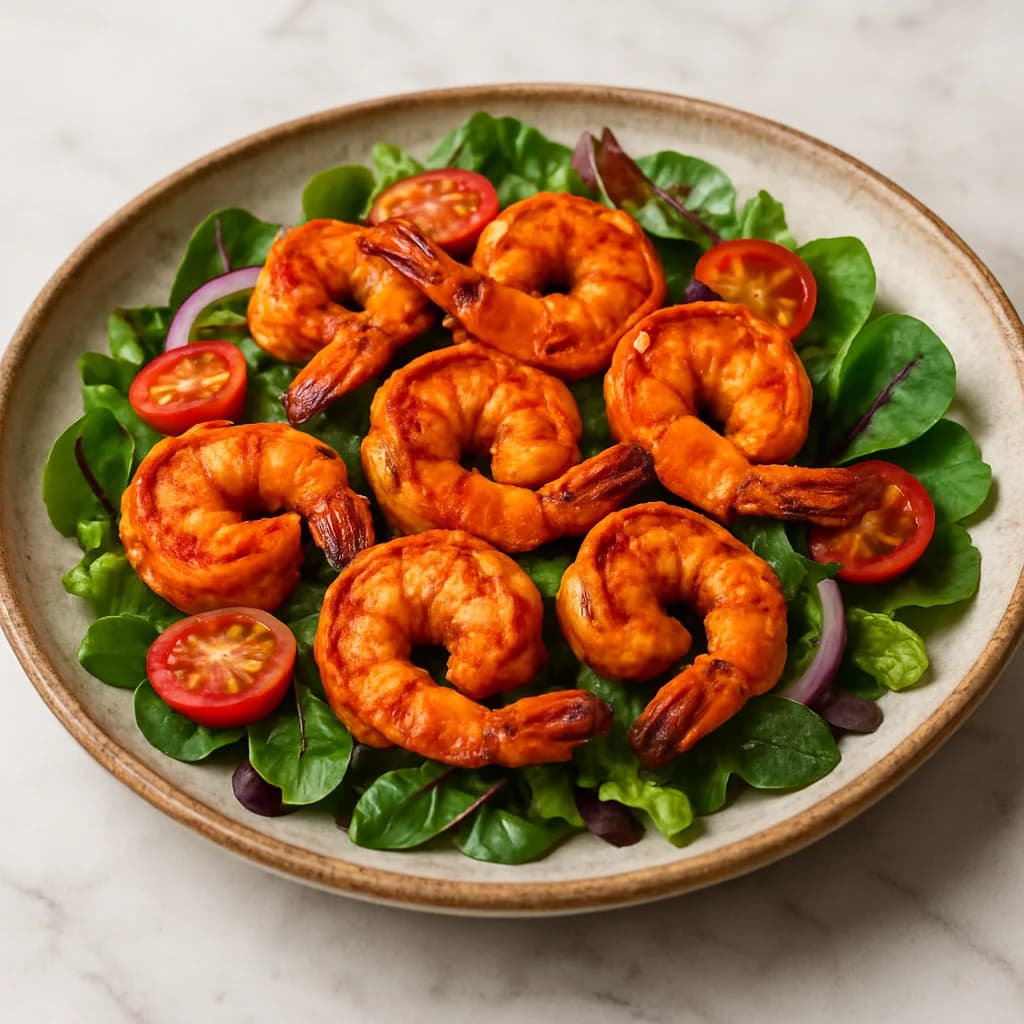 Spicy Tandoori Prawn Salad recipe