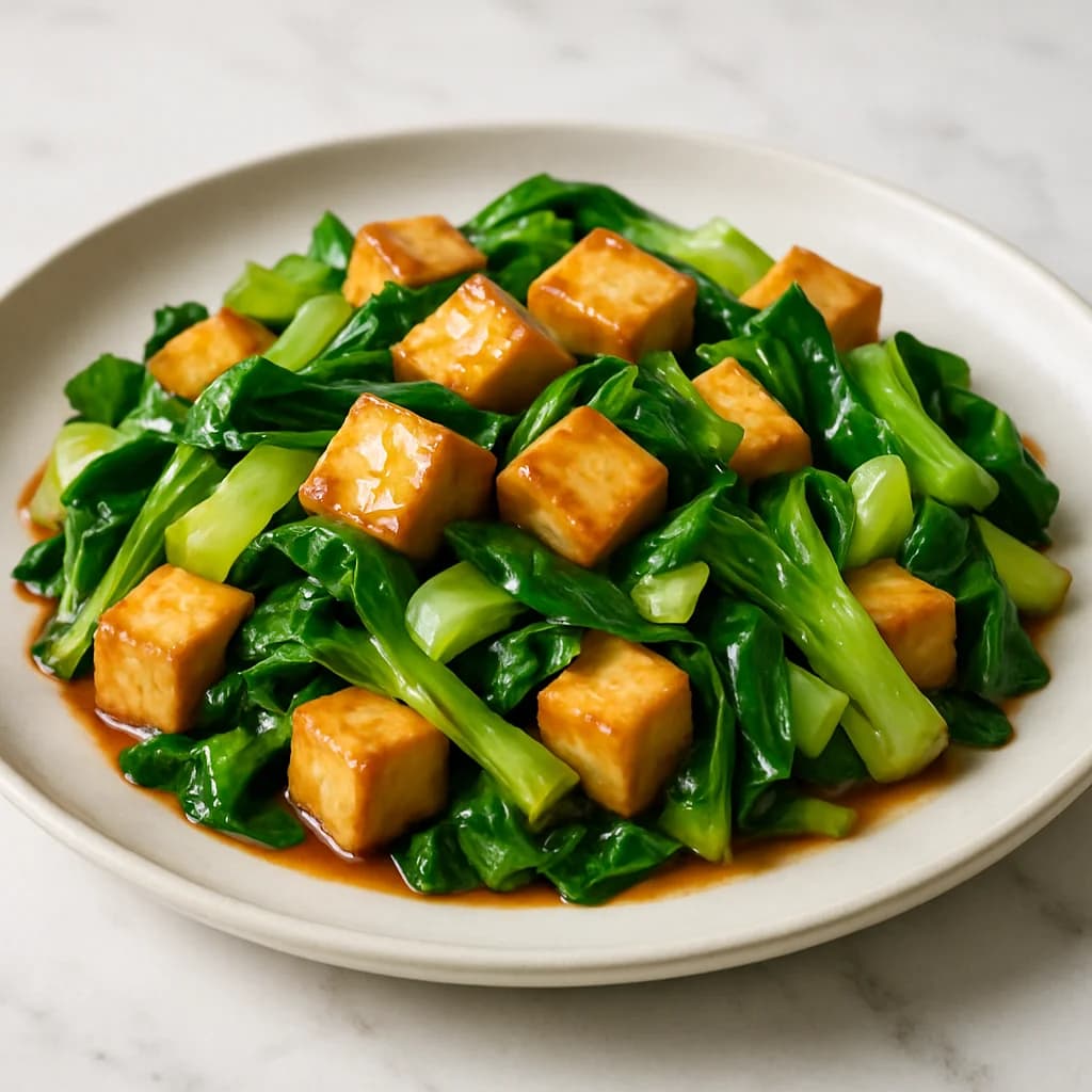 Stir-Fried Tofu and Bok Choy Delight recipe