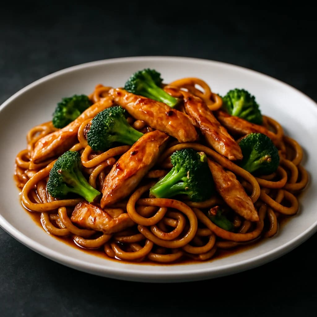 Szechuan Beef Noodle Stir Fry recipe