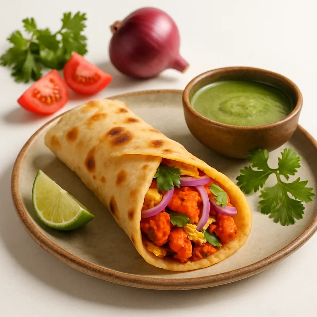 Tandoori Masala Egg Roll recipe