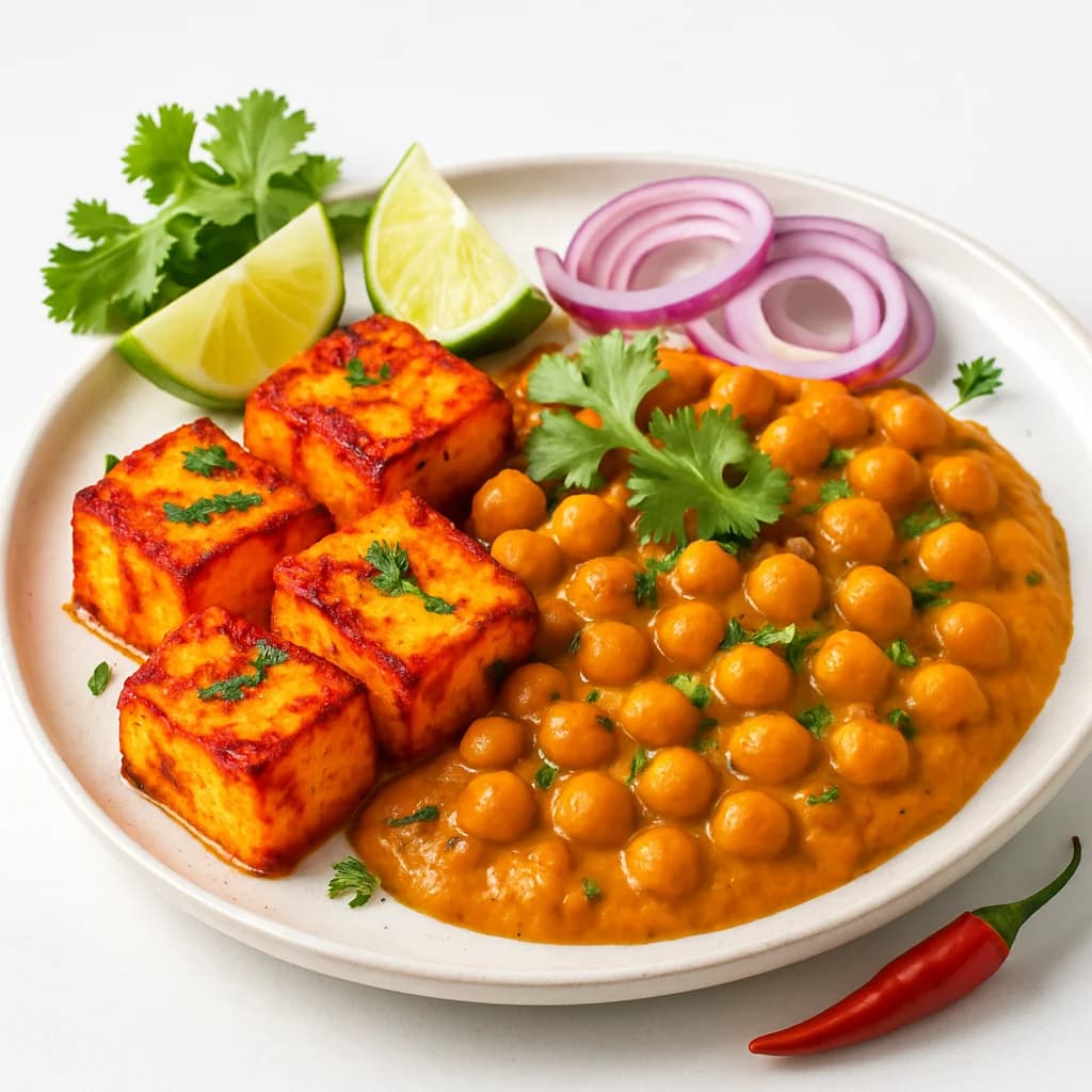Tandoori Paneer and Chickpea Korma recipe