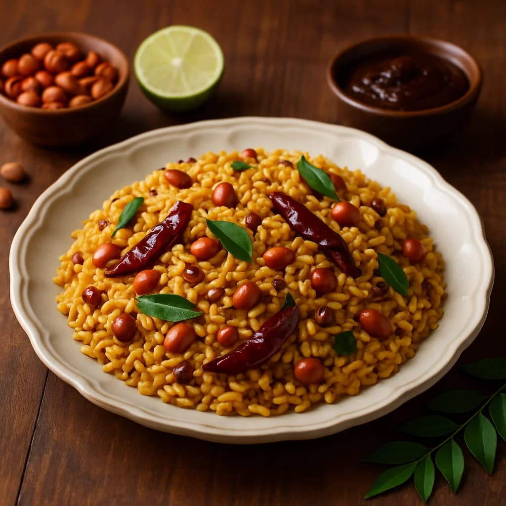 Tangy South Indian Tamarind Rice recipe