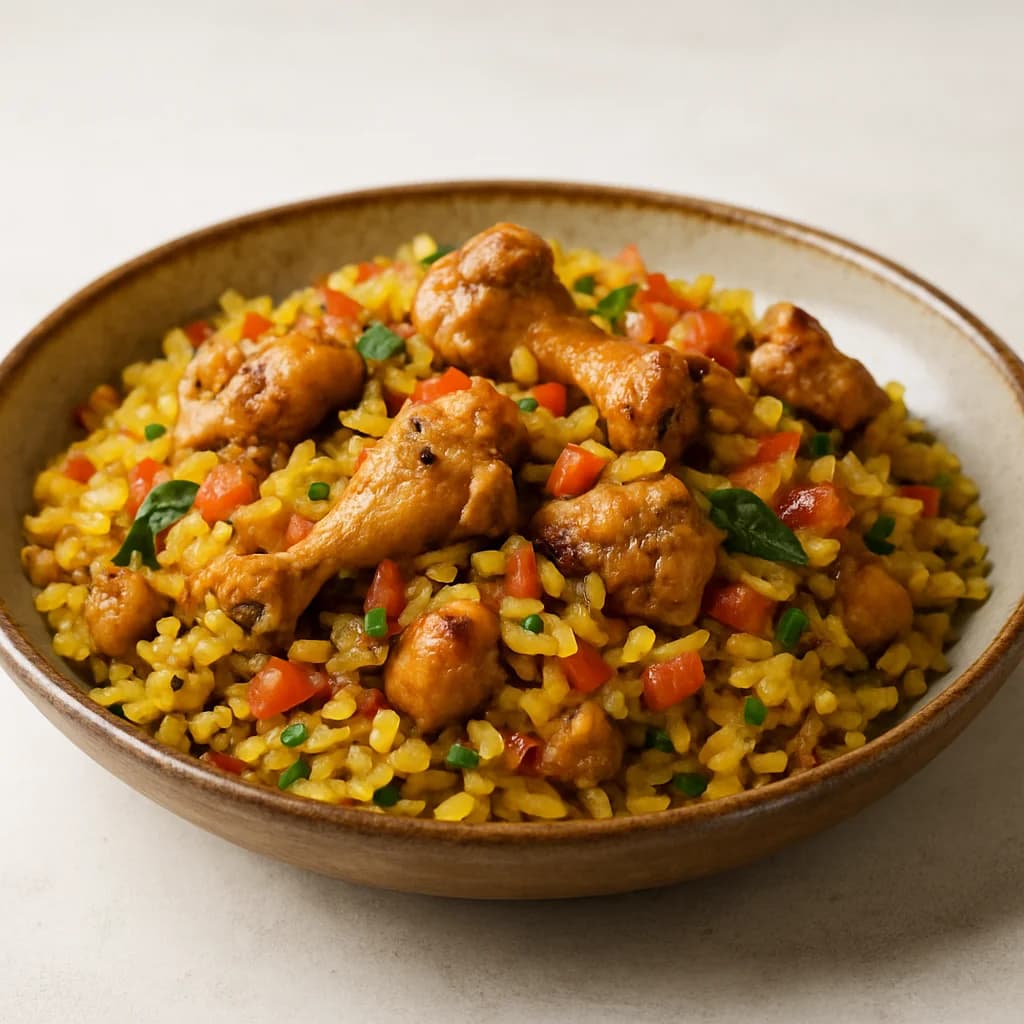 Tarri Poha with Chicken recipe