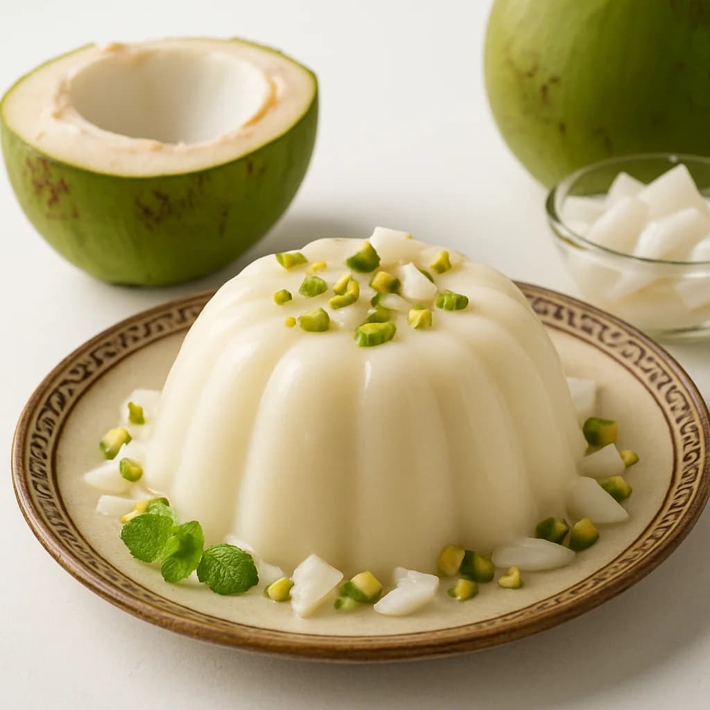 Tender Coconut Water Pudding recipe