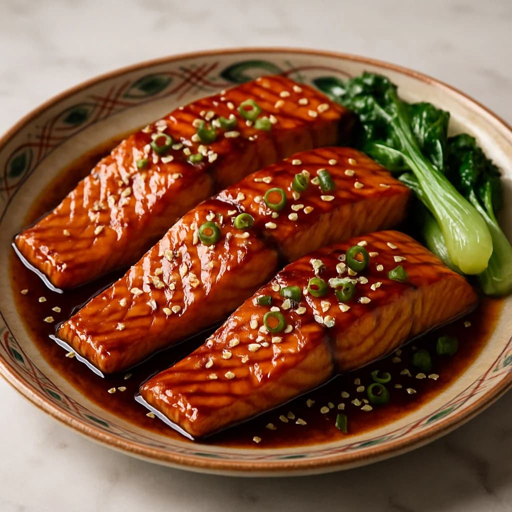 Teriyaki Glazed Salmon Feast recipe