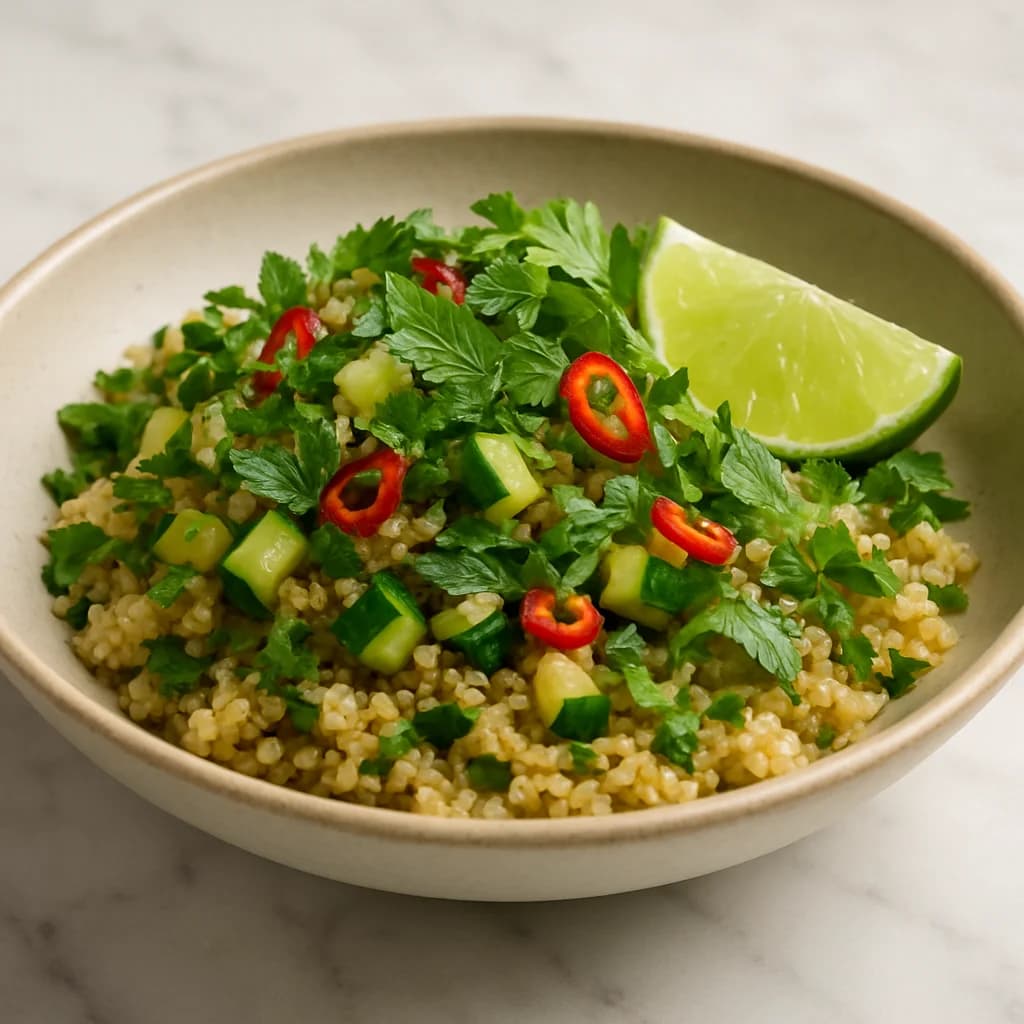 Thai Herb Quinoa Breakfast Bowl recipe